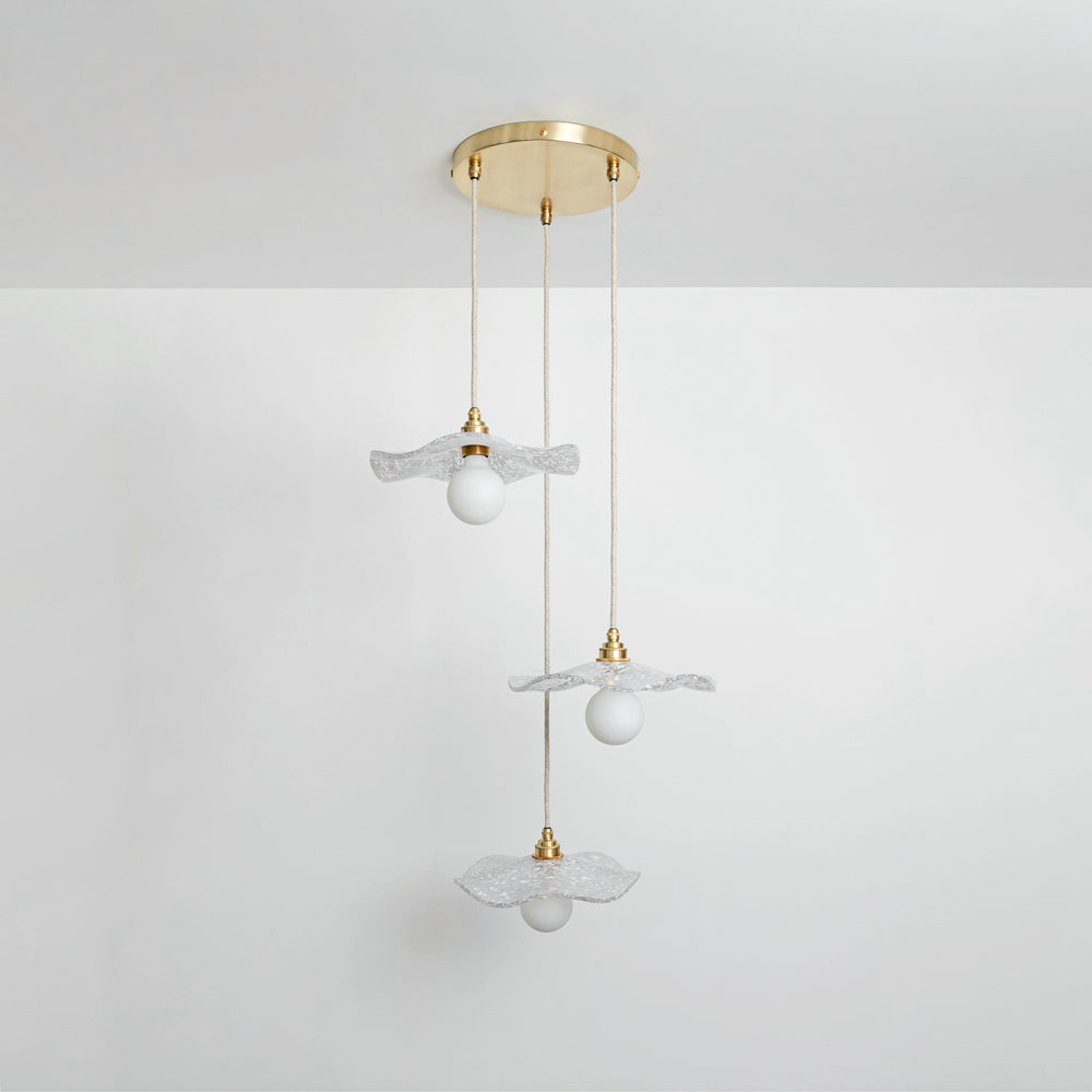 "Florence" Triple Drop Pendant - Oyster White