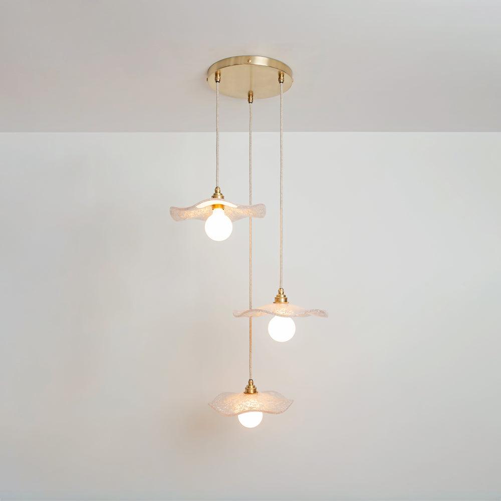 "Florence" Triple Drop Pendant - Oyster White