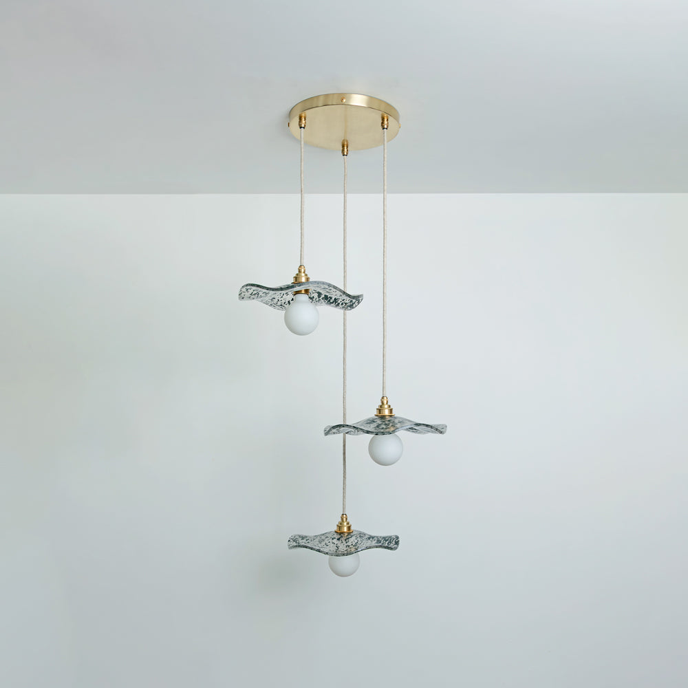 "Florence" Triple Drop Pendant - Onyx Black