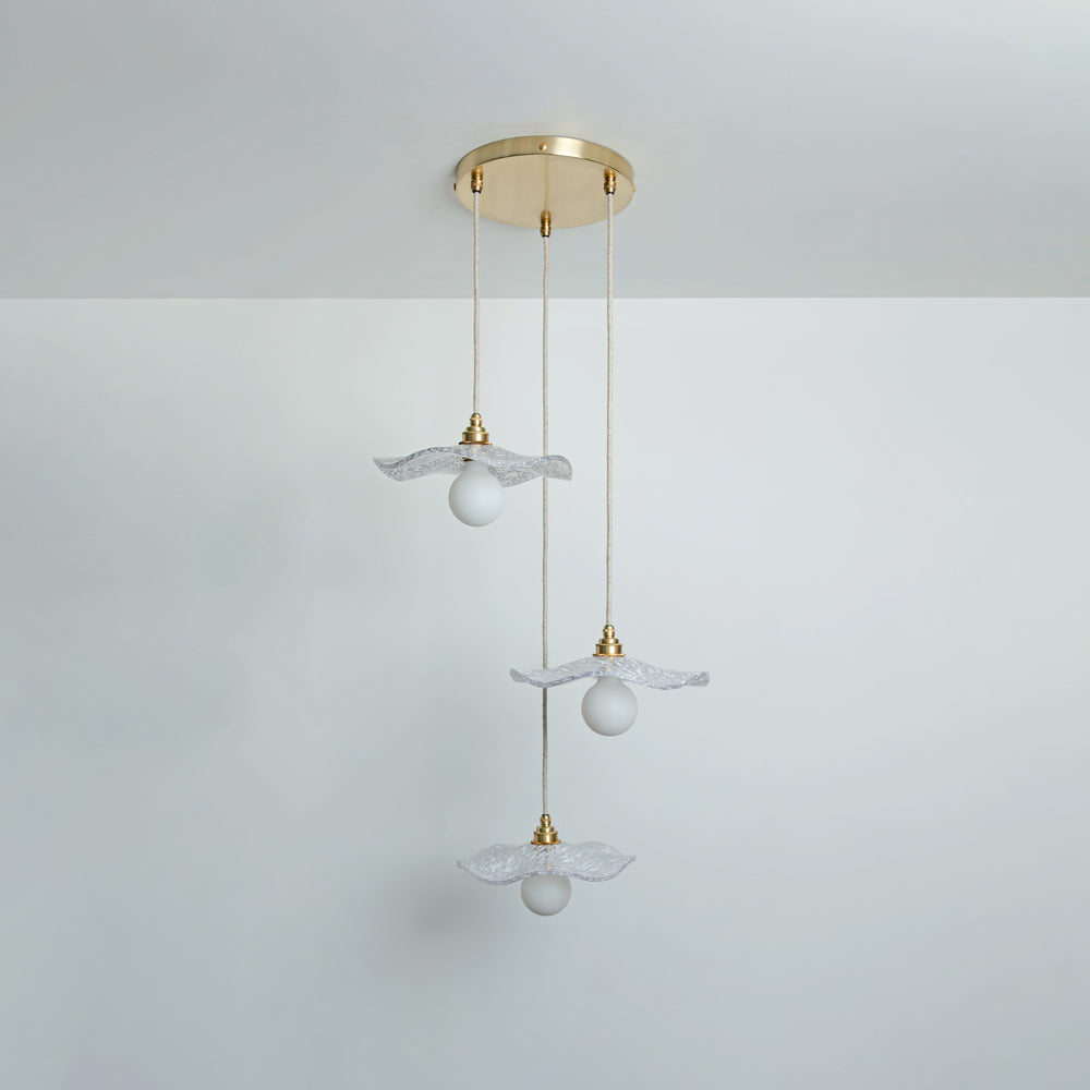 "Florence" Triple Drop Pendant - Oyster White