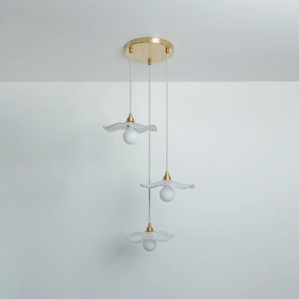 "Florence" Triple Drop Pendant - Oyster White