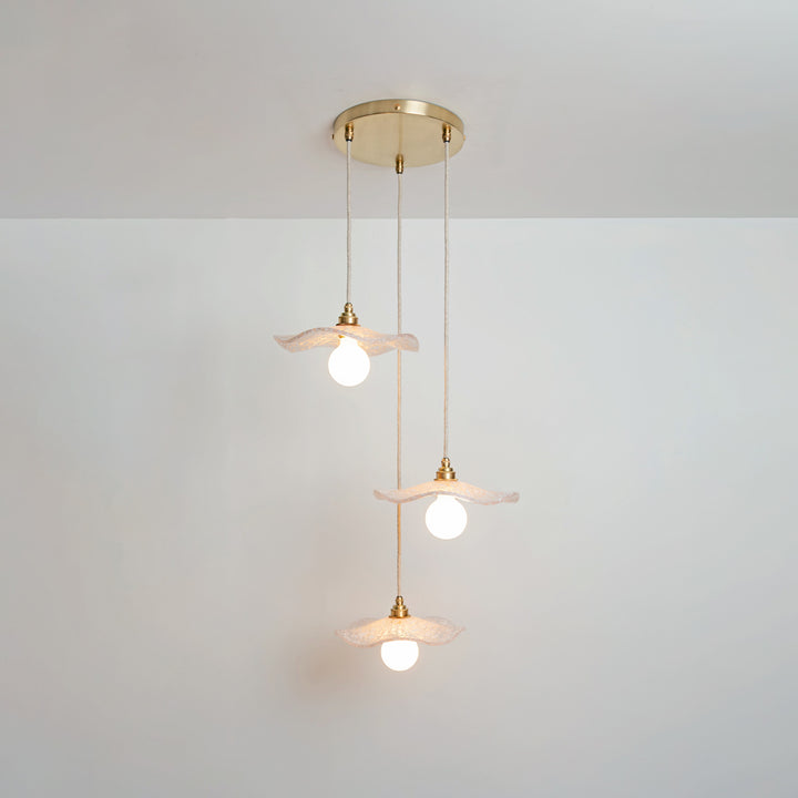 "Florence" Triple Drop Pendant - Oyster White