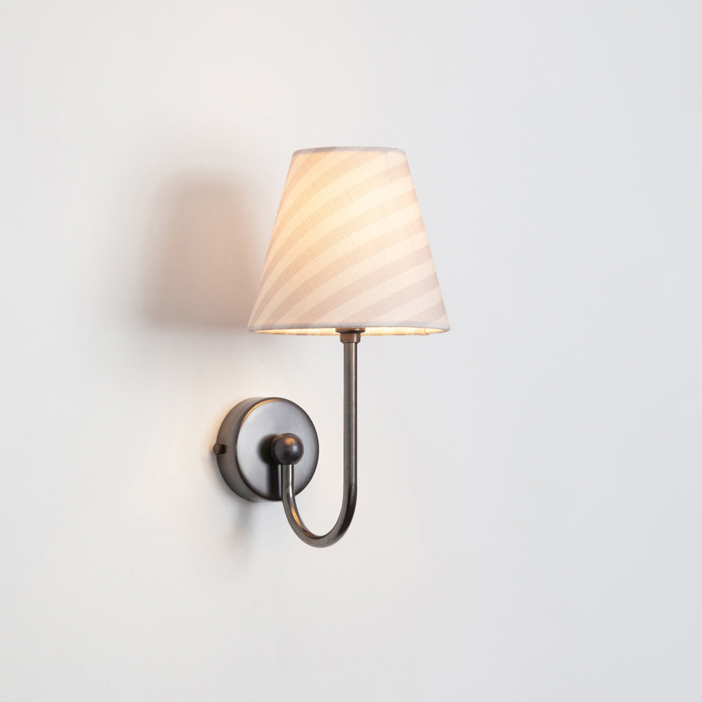 "Juno" Wall Light - Striped Linen