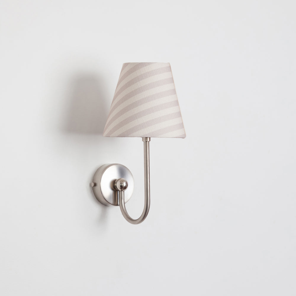 "Juno" Wall Light - Striped Linen