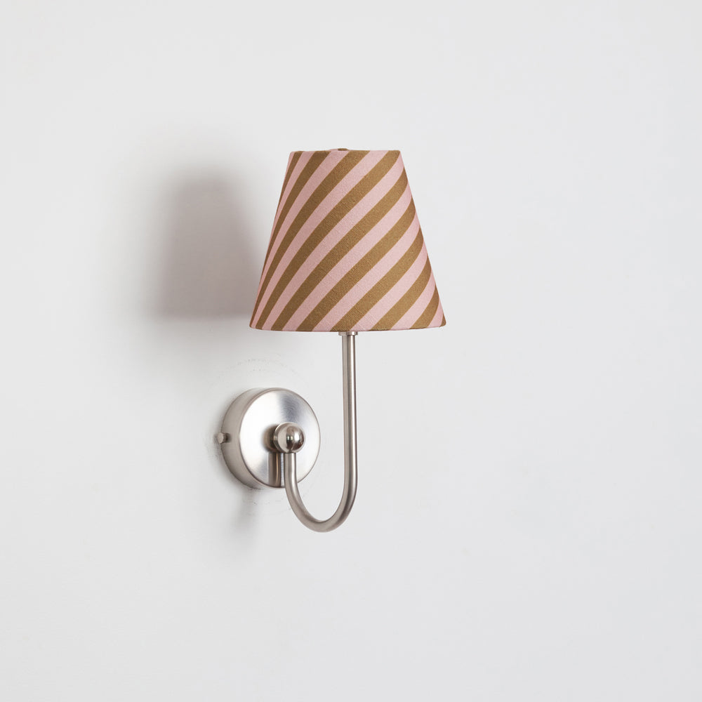 "Juno" Wall Light - Striped Linen