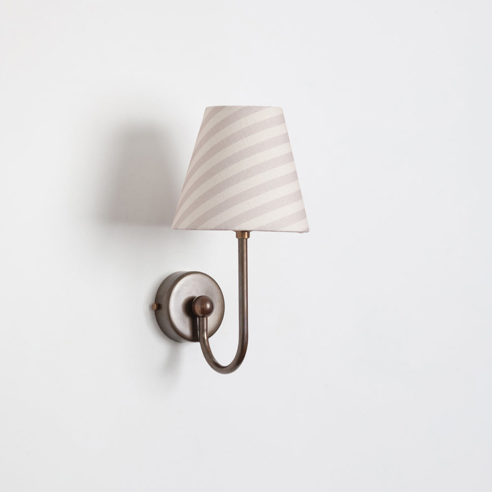 "Juno" Wall Light - Striped Linen