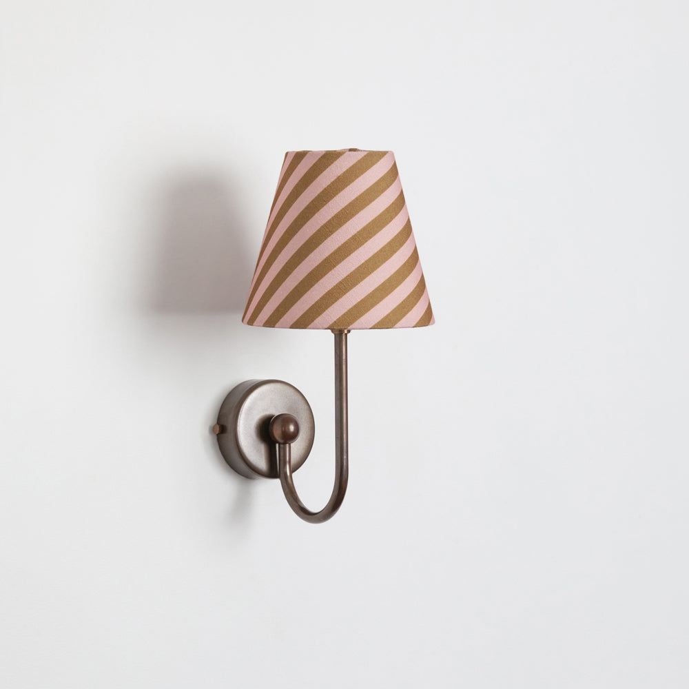 "Juno" Wall Light - Striped Linen