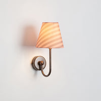"Juno" Wall Light - Striped Linen