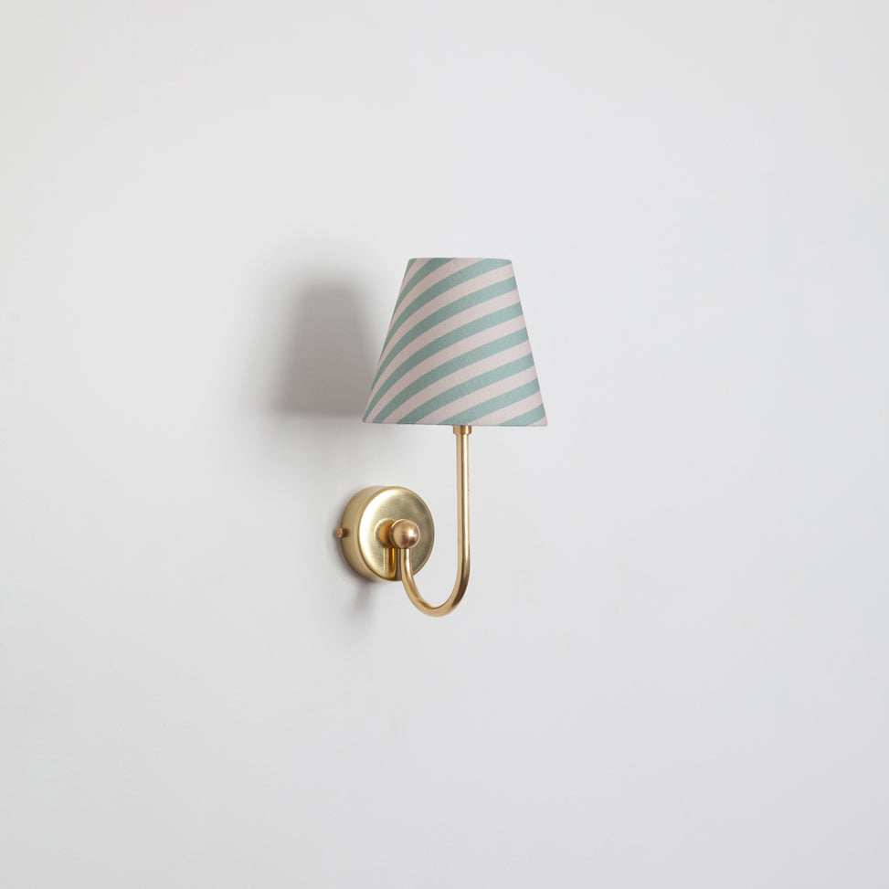 "Juno" Wall Light - Striped Linen