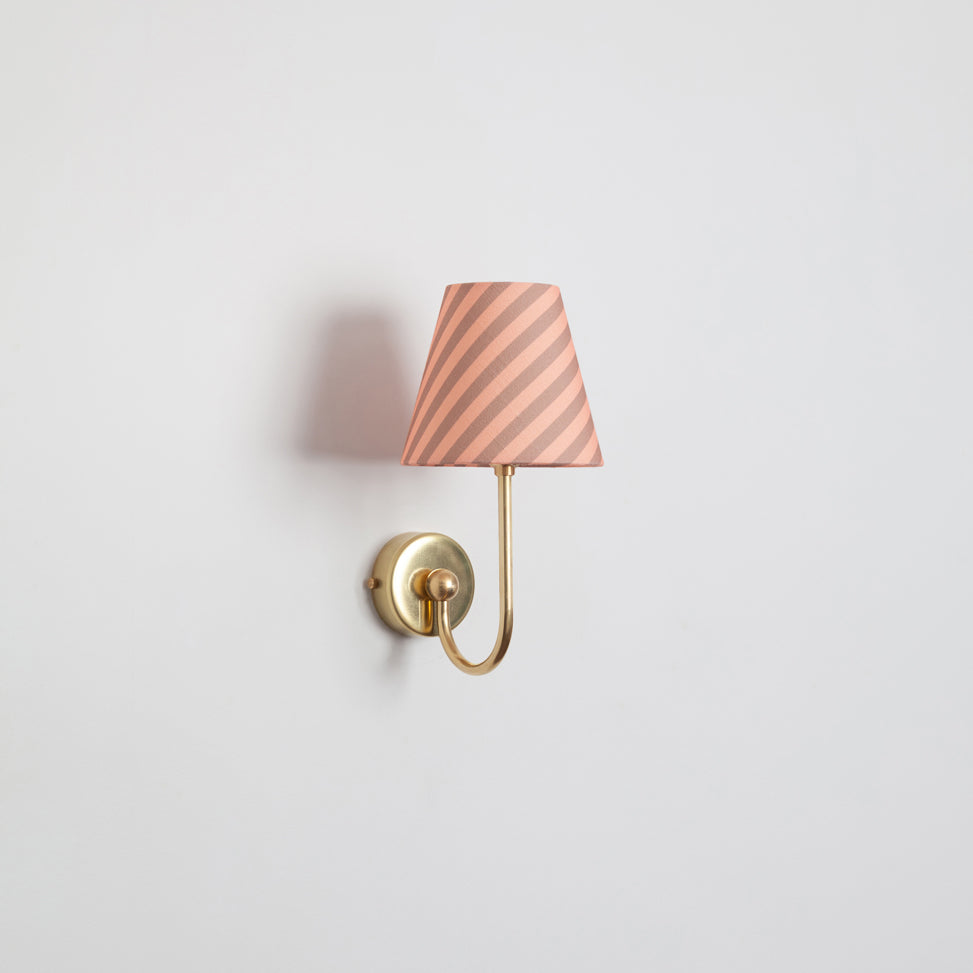 "Juno" Wall Light - Striped Linen