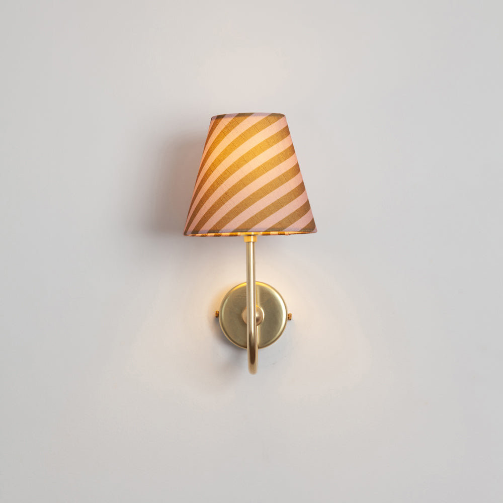 "Juno" Wall Light - Striped Linen