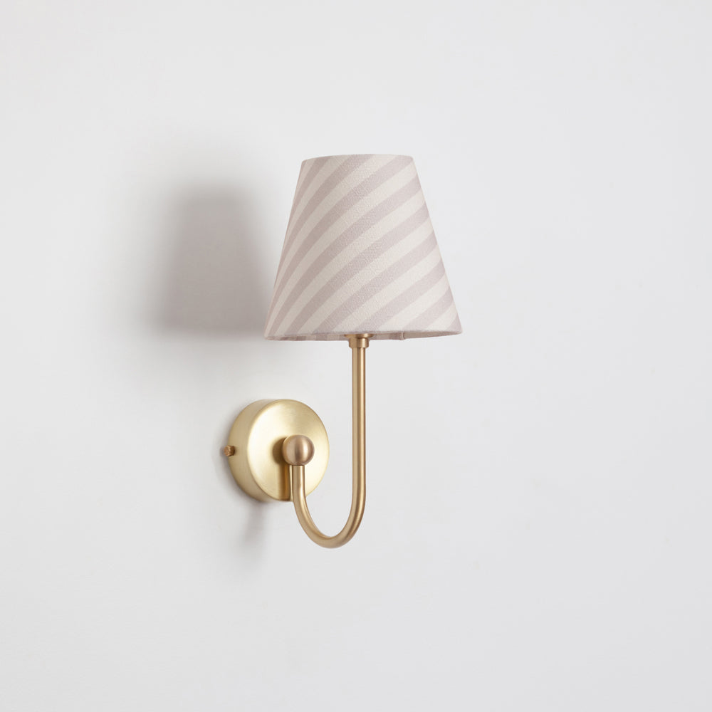 "Juno" Wall Light - Striped Linen