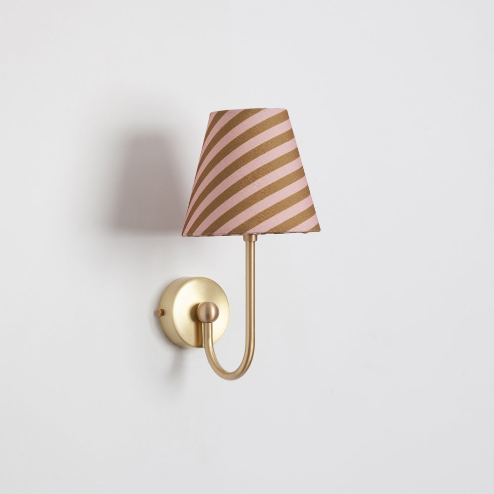"Juno" Wall Light - Striped Linen