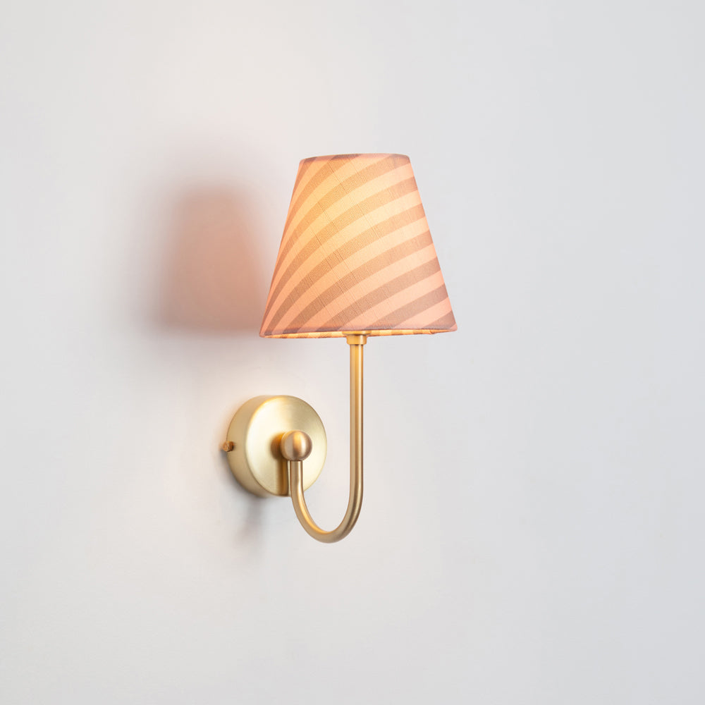 "Juno" Wall Light - Striped Linen