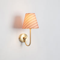 "Juno" Wall Light - Striped Linen