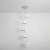 "Kinvara" Five Drop Pendant - Bone China