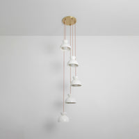 "Kinvara" Five Drop Pendant - Bone China