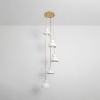 "Kinvara" Five Drop Pendant - Bone China