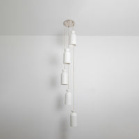 "Kinvara" Long Five Drop Pendant - Bone China