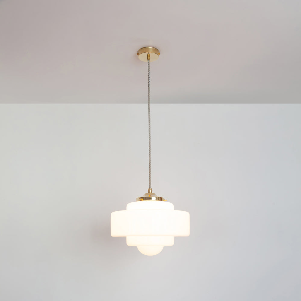 "Atlas" Pendant Light - Opal Glass