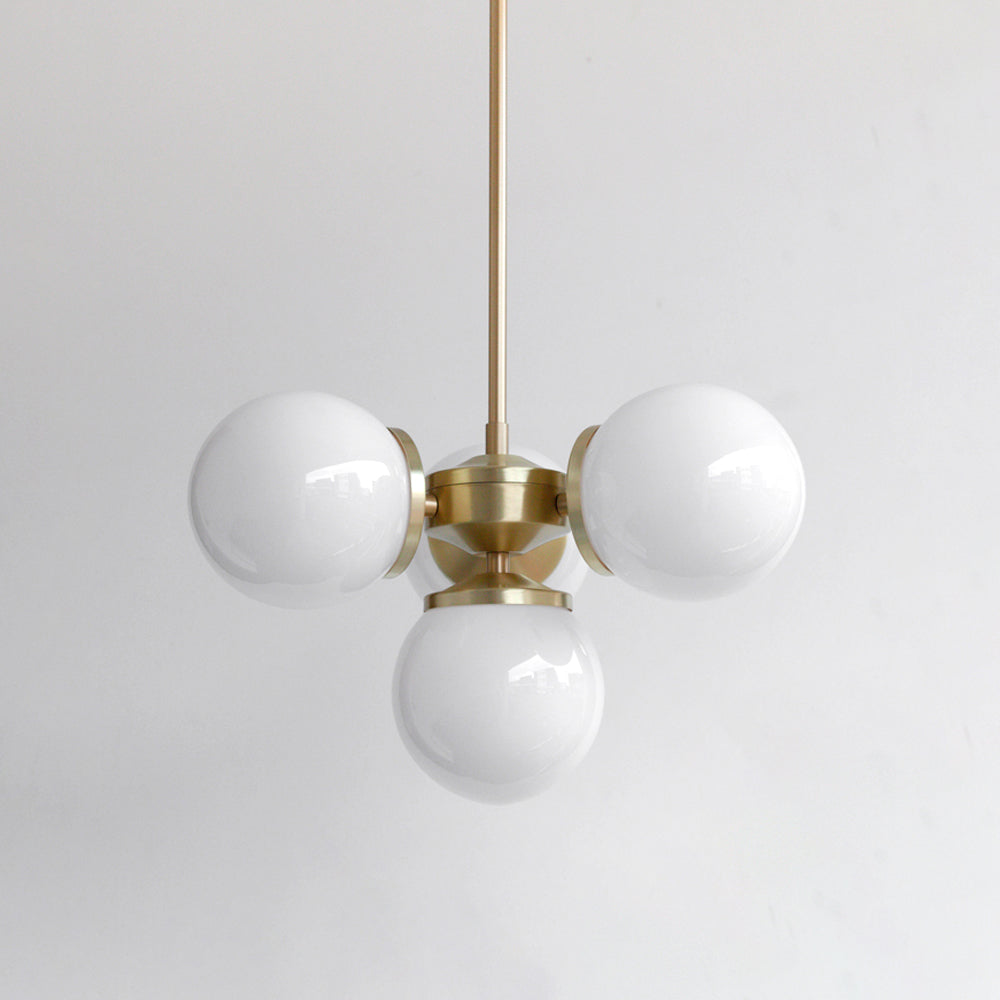 "Lir" Opal Glass Chandelier