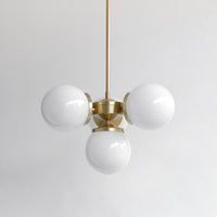 "Lir" Opal Glass Chandelier