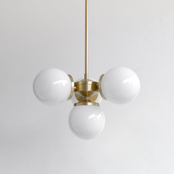 "Lir" Opal Glass Chandelier