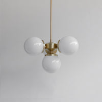 "Lir" Opal Glass Chandelier