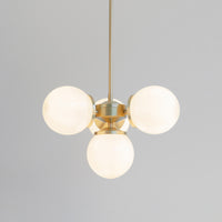 "Lir" Opal Glass Chandelier
