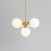 "Lir" Opal Glass Chandelier