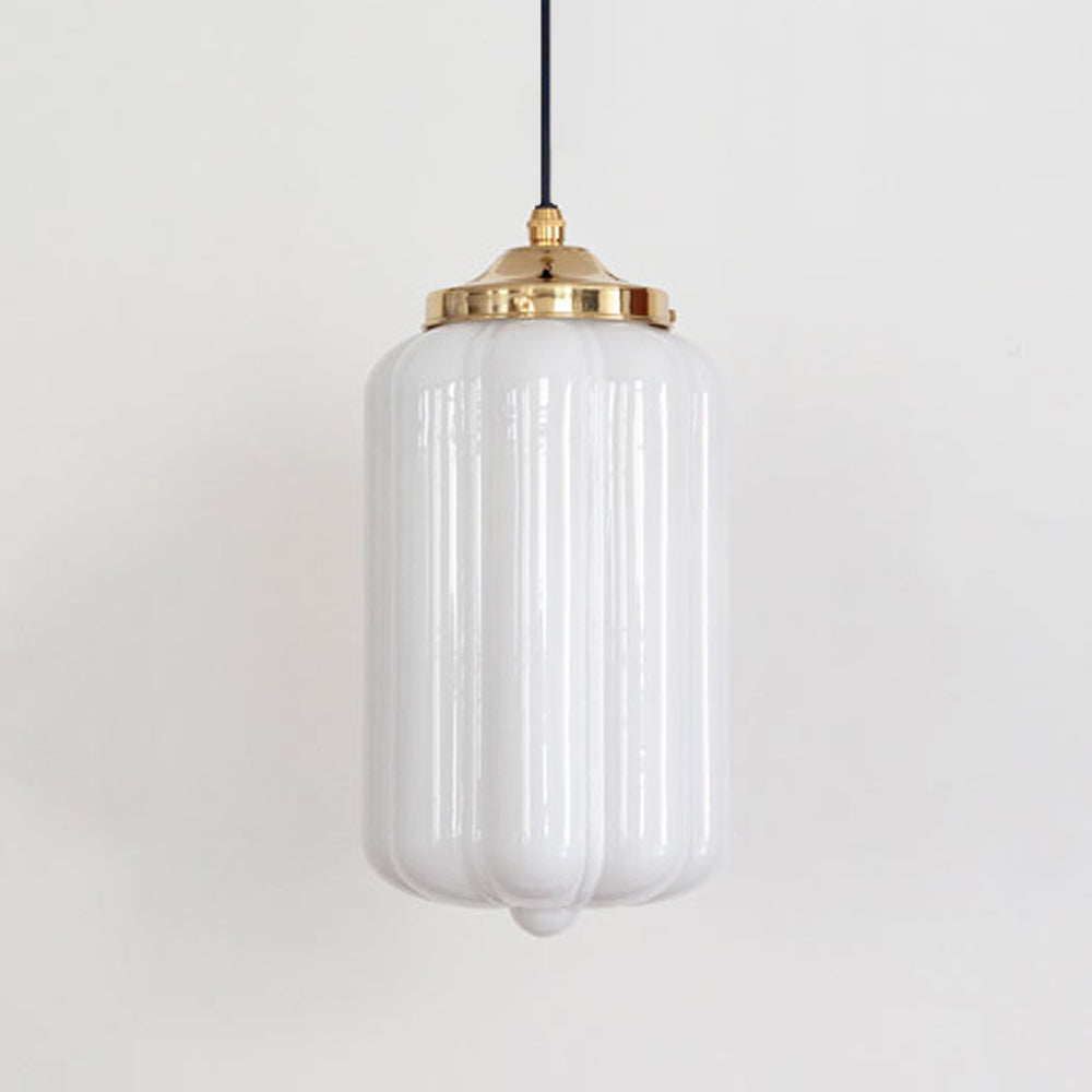 "Lois" Pendant Light - Opal Glass