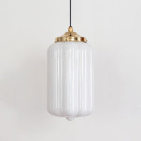 "Lois" Pendant Light - Opal Glass