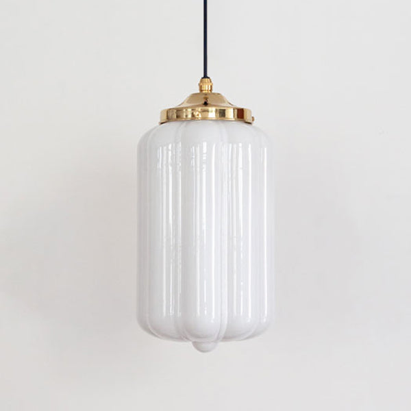 "Lois" Pendant Light - Opal Glass
