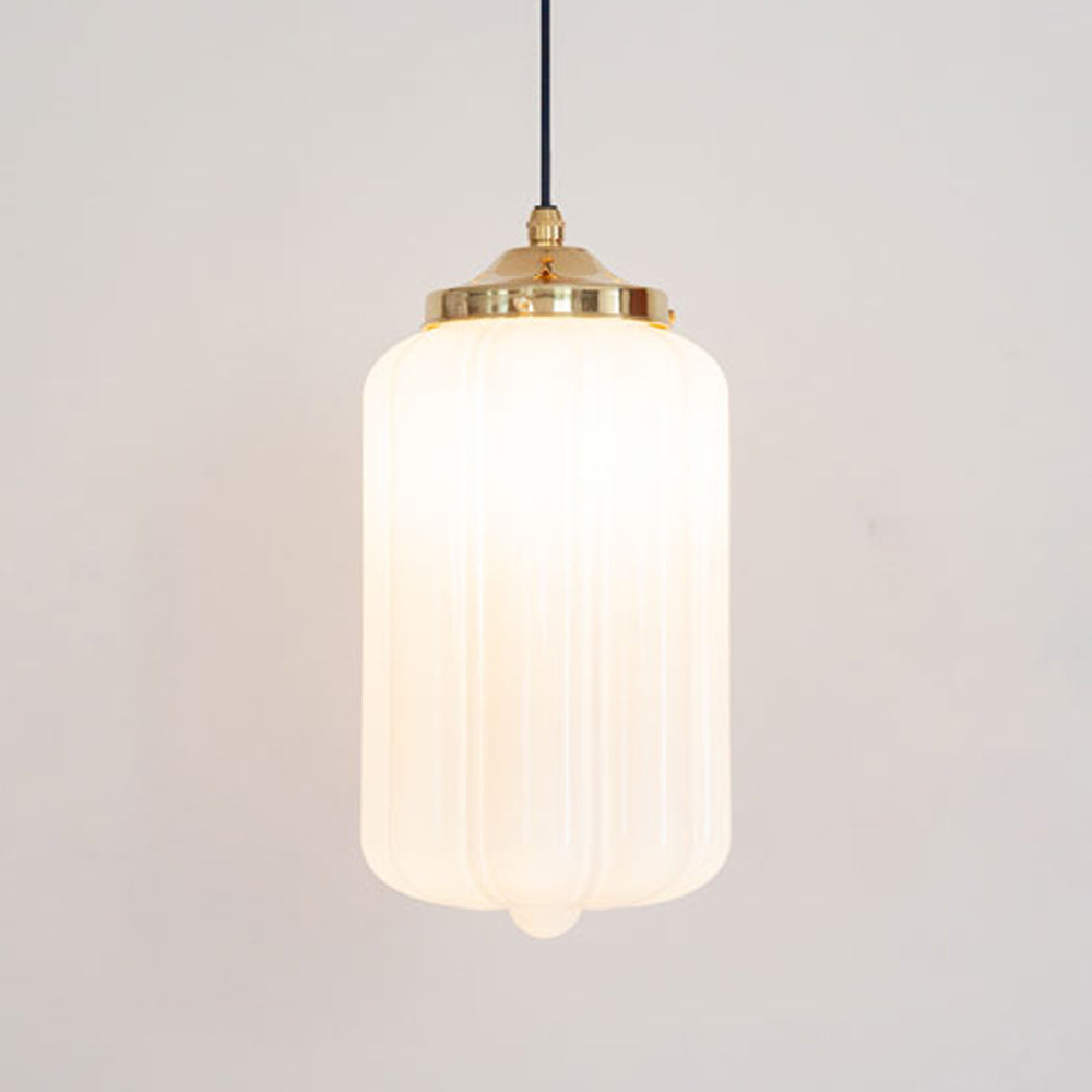 "Lois" Pendant Light - Opal Glass