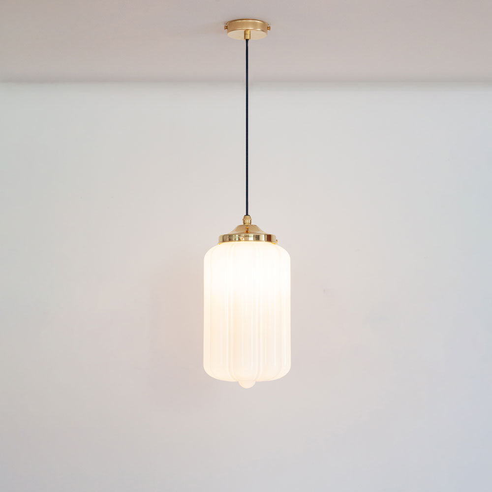 "Lois" Pendant Light - Opal Glass