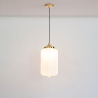"Lois" Pendant Light - Opal Glass
