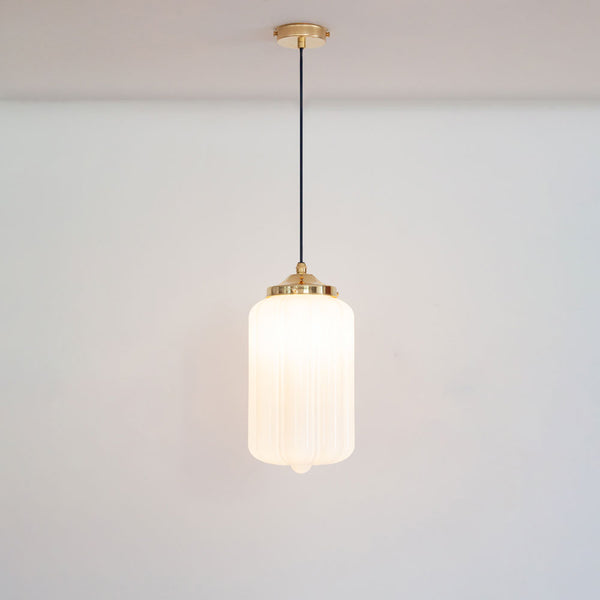 "Lois" Pendant Light - Opal Glass