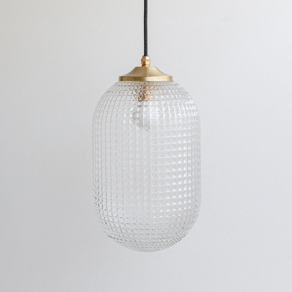 Long Diamond Glass Pendant Light