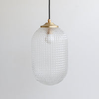 Long Diamond Glass Pendant Light