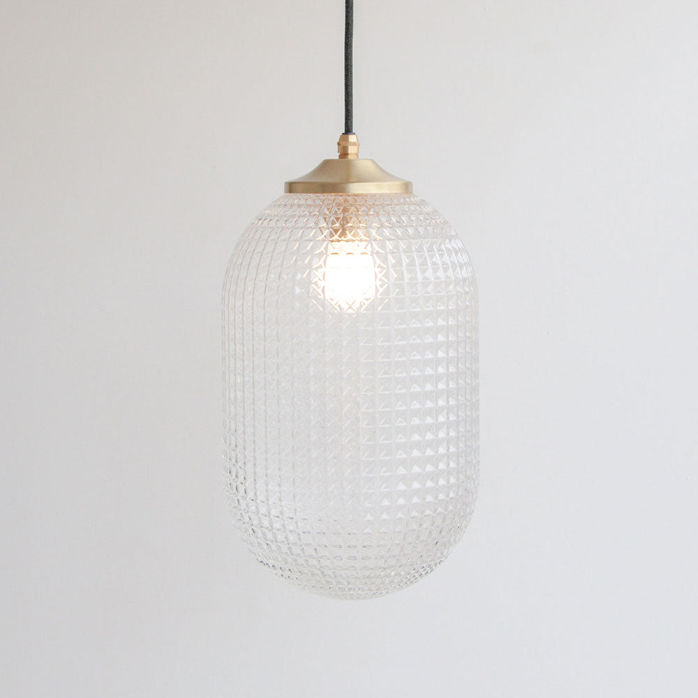 Long Diamond Glass Pendant Light