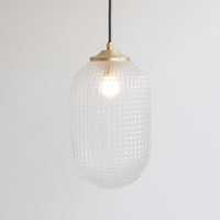 Long Diamond Glass Pendant Light