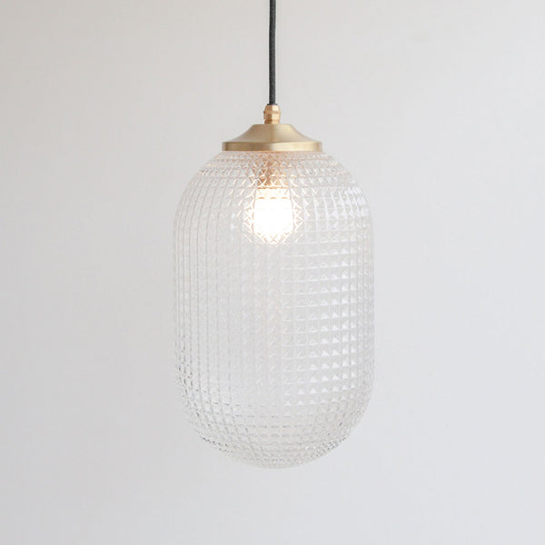 Long Diamond Glass Pendant Light