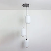 Long Opal Reeded Triple Drop Pendant