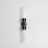 "Lyra" Double Wall Light - Fluted Glass
