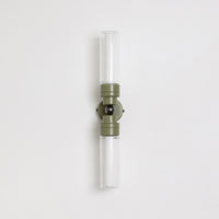 "Lyra" Double Wall Light - Fluted Glass