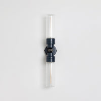 "Lyra" Double Wall Light - Fluted Glass