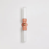 "Lyra" Double Wall Light - Fluted Glass
