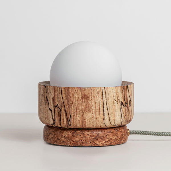 “Pearla” Table Lamp - Hardwood