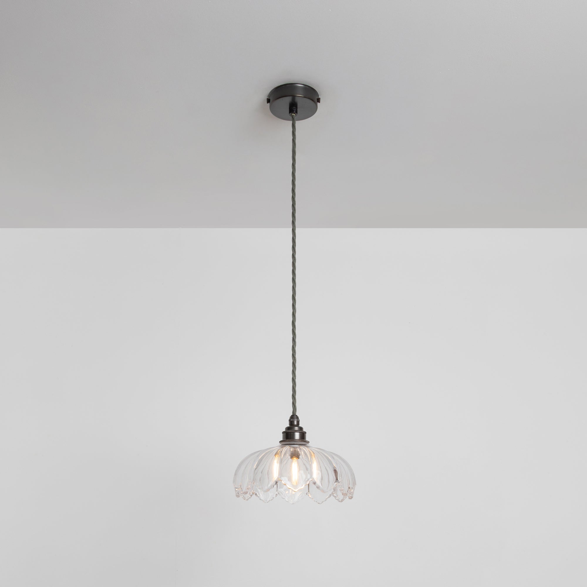 "Petal" Pendant Light - Clear Glass