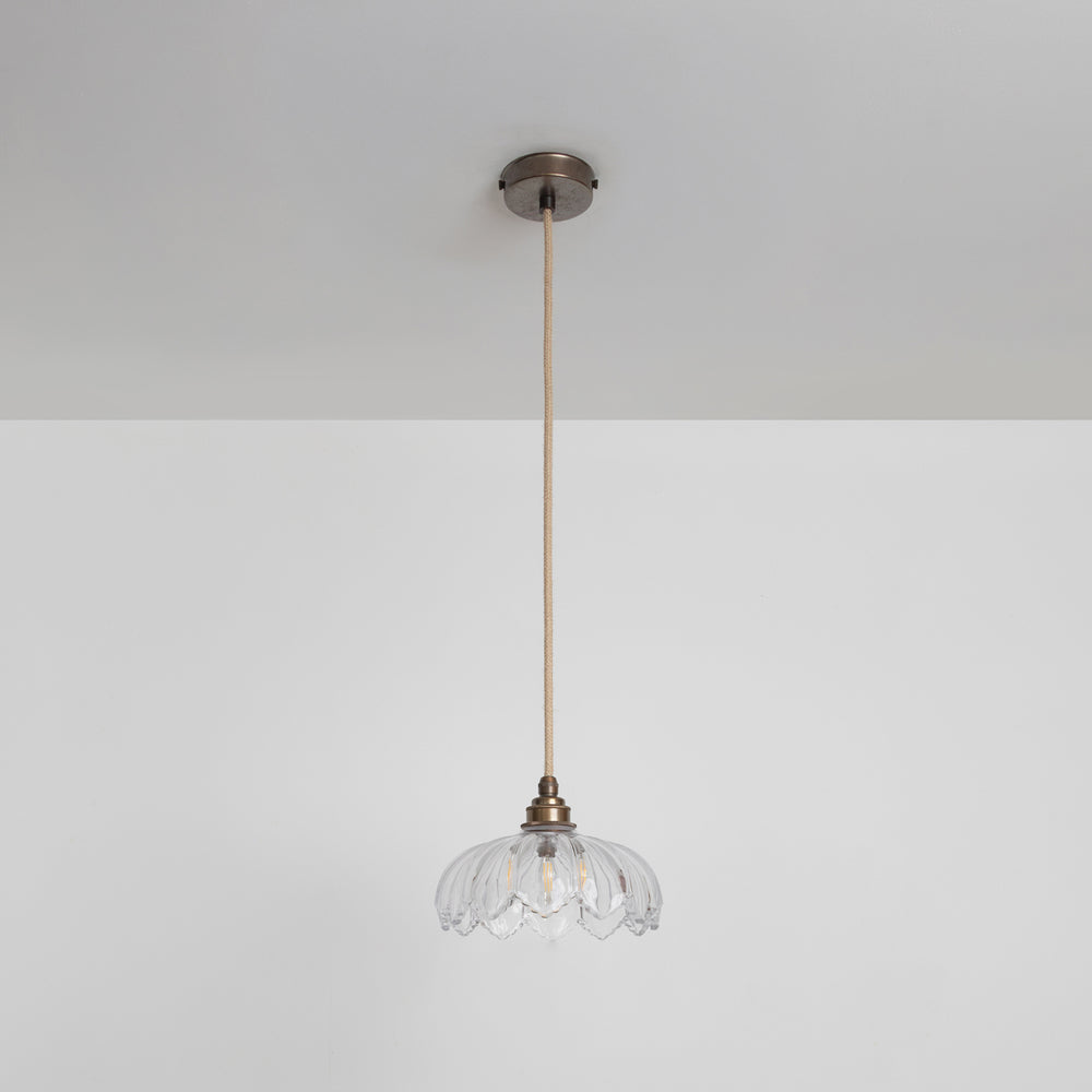 "Petal" Pendant Light - Clear Glass